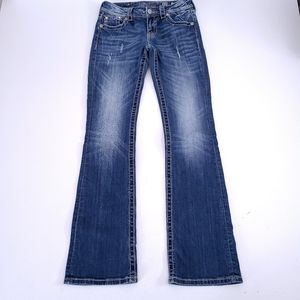 Lot of 2 - Miss Me Mid Rise Boot Cut Jeans 28 Long